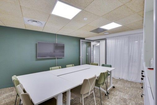 Newton Offices boardroom setup