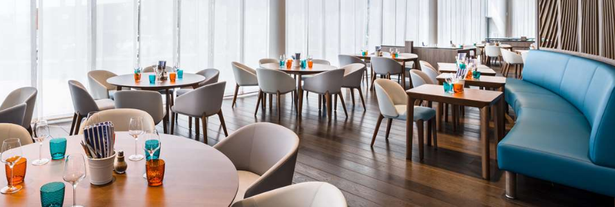 La salle lumineuse du restaurant La Table Euromed