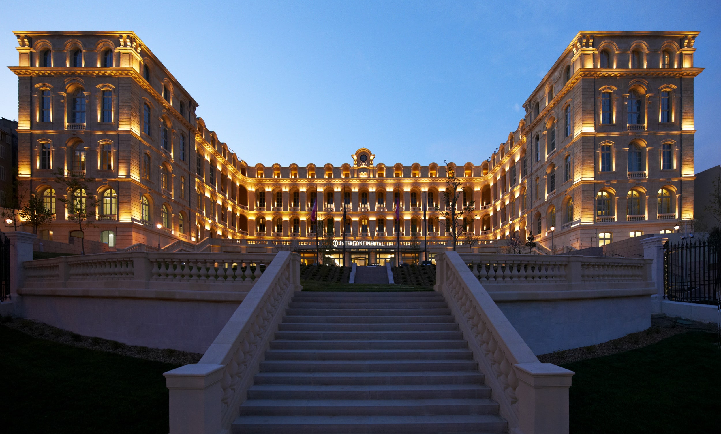 The historic facade of InterContinental Marseille – Hotel Dieu