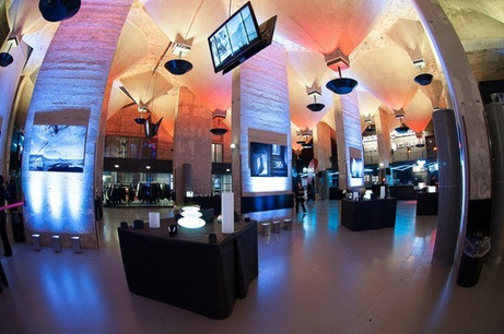The Salle des Mamelles at Cepac Silo set up for an event