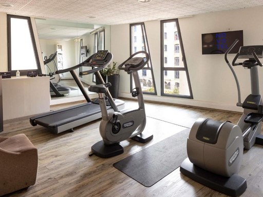 The fitness room at Novotel Suites Euromed